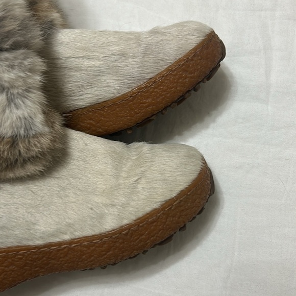 Oscar Sport Après-ski-Ski Women's rabbit Fur Winter Boots size 6 - Picture 15 of 16